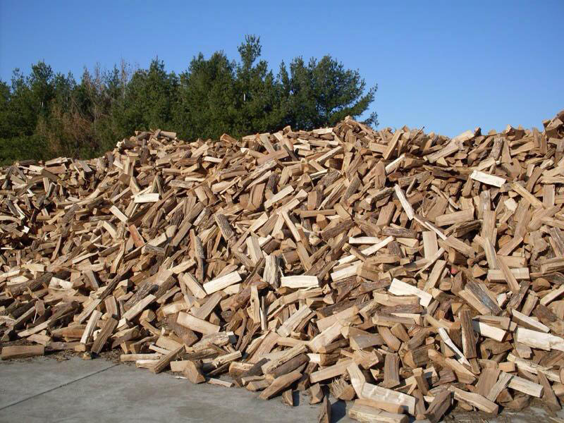 Pile of seasoned firewood